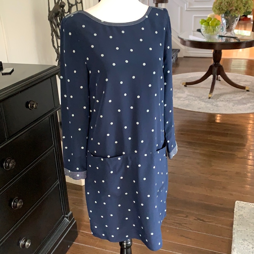 SILK DRESS JCREW💙🤍